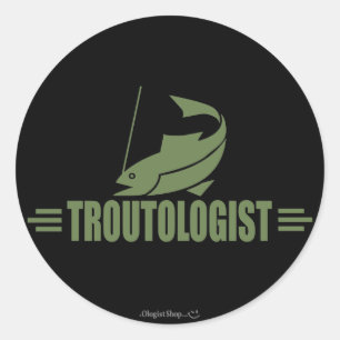 Adesivo Engraçado Pesca de Trutas