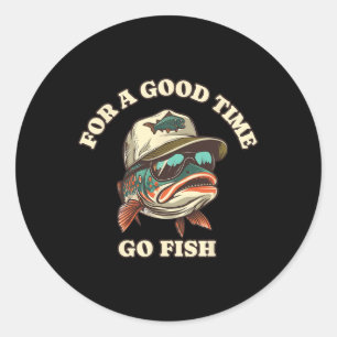Adesivo Engraçado Pescador Pescado Piada de Tempo Bom