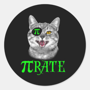 Adesivo Engraçado Pi Day Math Science Pirata