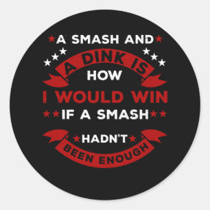 Adesivo Engraçado Pickleball Dizendo