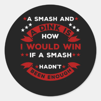 Adesivo Engraçado Pickleball Dizendo