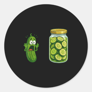 Adesivo Engraçado Picle Jar Cucumber Memória Humo