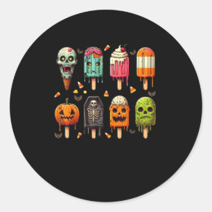 Adesivo Engraçado picolé Verão Horror Halloween Gelo Cream