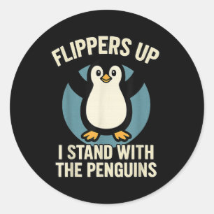 Adesivo Engraçado Pinguim Pé Para Cima Eu Pego O Pinguim