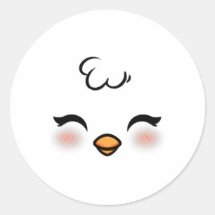 Adesivo Engraçado Pintinho Enfrentado Figurino Meninos do