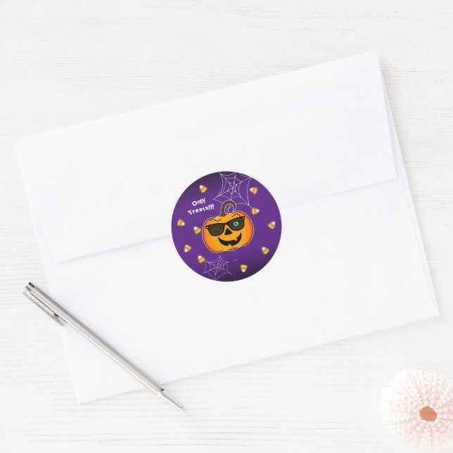 Adesivo Engraçado piscar os olhos icônicos da Pumpkin! (Envelope)