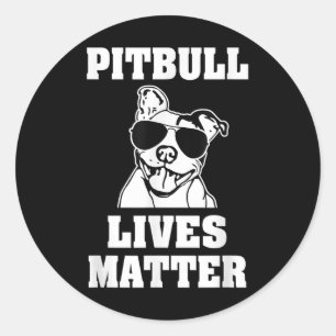 Adesivo Engraçado Pitbull Vive Cachorro Dizendo Poço de Co