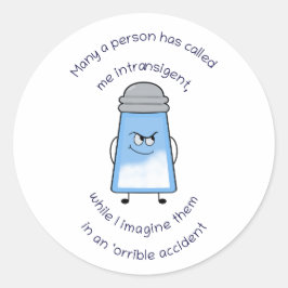 Adesivo Engraçado Poema Salty Couplet Stick "Acidente Orri