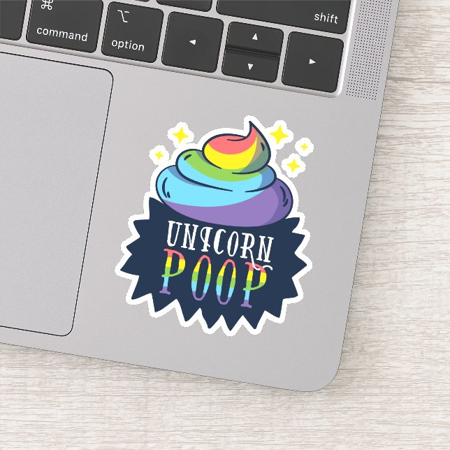 Adesivo Engraçado Poop Emoji Rainbow Cute (Detalhe)