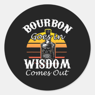 Adesivo Engraçado Presente De Bebendo Whiskey Bourbon Para