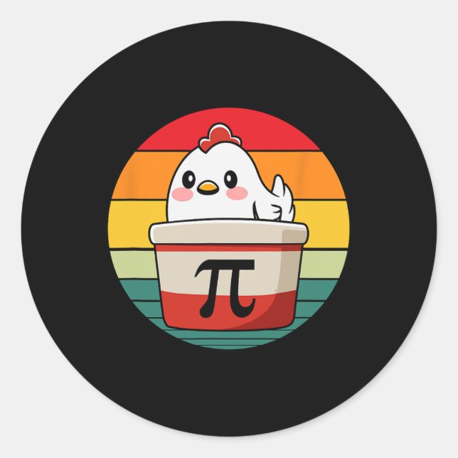 Adesivo Engraçado Professor de Ciência da Matemática Pi Da (Frente)