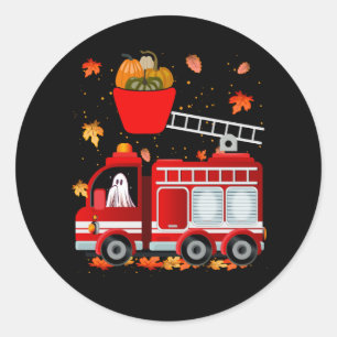 Adesivo Engraçado Pumpkin Ghost Motorizando Caminhão de Fo
