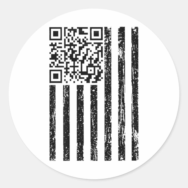 Adesivo Engraçado Qr Digitalize-me Presidente Dancing Code (Frente)