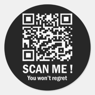 Adesivo Engraçado Qr Digitalize-Me Presidente Trump 4547 T