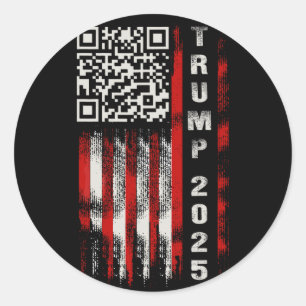 Adesivo Engraçado Qr Donald Trump Dancing 4745 Code Video