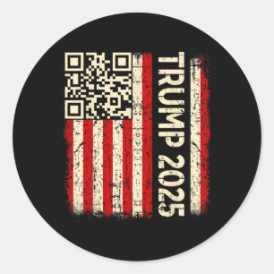 Adesivo Engraçado Qr Donald Trump Dancing 4745 Code Video