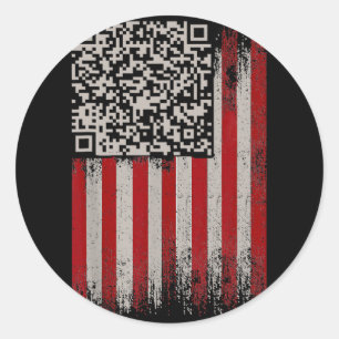 Adesivo Engraçado Qr Trump Dance Code
