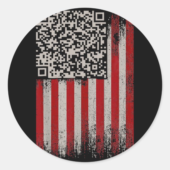 Adesivo Engraçado Qr Trump Dance Code (Frente)