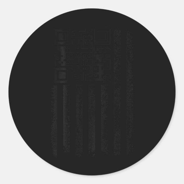 Adesivo Engraçado Qr Trump Dance Code (na parte traseira) (Frente)