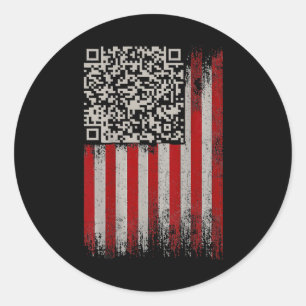 Adesivo Engraçado Qr Trumps Dançando Código