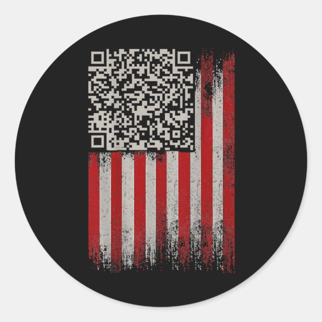 Adesivo Engraçado Qr Trumps Dançando Código (Frente)