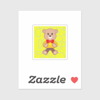 Adesivo Engraçado Quirky Cute Bowtie Custom-Cut Vinyl Stic