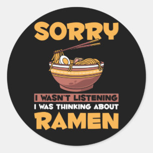 Adesivo Engraçado Ramen Lover Japonês Noodles viciado