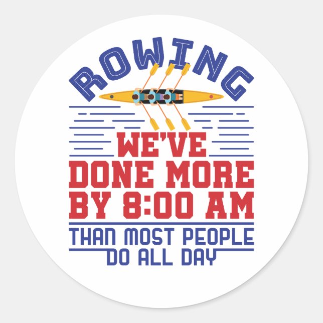 Adesivo Engraçado Remo, fizemos mais equipes de tripulante (Frente)