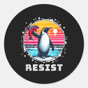 Adesivo Engraçado Resiste Camisa Aos Pinguins