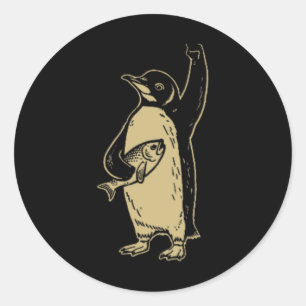 Adesivo Engraçado Resistência aos Pinguins Protesto Contra