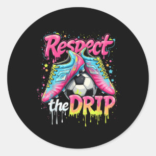 Adesivo Engraçado Respeitar O Drip Do Sorvete De Futebol C
