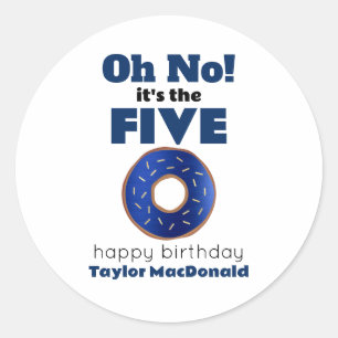 Adesivo Engraçado Rosquinha da Polícia 50º aniversário