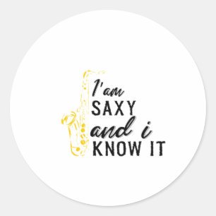 Adesivo Engraçado Saxofone, Presente Saxofone para Saxofo