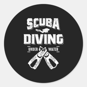 Adesivo Engraçado Scuba Mergulhando Camisa Para Divers
