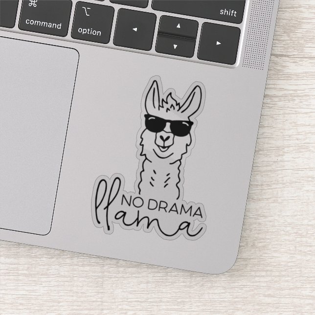 Adesivo Engraçado Sem Drama Fresco Llama Sticker (Detalhe)