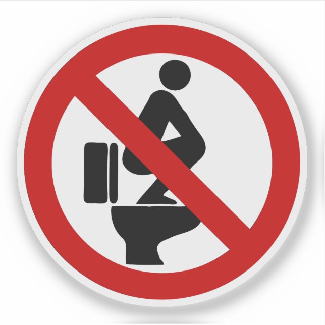 Adesivo Engraçado sem pés no assento ⚠ símbolo tailandês ⚠ (Frente)
