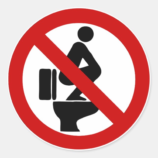 Adesivo Engraçado sem pés no assento ⚠ símbolo tailandês ⚠ (Frente)