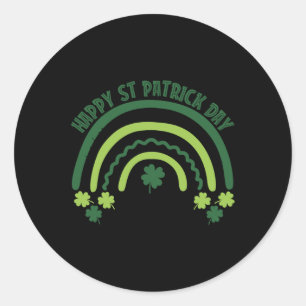 Adesivo Engraçado Shamrock Breve Arco-Íris Irlandês St Pat