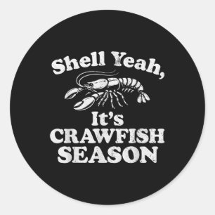 Adesivo Engraçado Sim É Estação de Crawfish Retro Crawfi