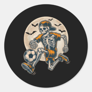 Adesivo Engraçado Skeleton Soccer Men Meninos Meninos Cust