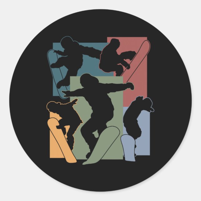 Adesivo Engraçado Snowboard Lover Snowboarder Esportes de  (Frente)