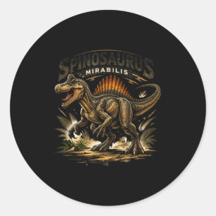 Adesivo Engraçado spinosaurus retrô dinossauro spinosaurus