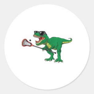 Adesivo Engraçado T Rex Lacrosse Dinossaur Lax Boys Lacros