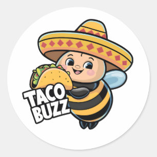 Adesivo Engraçado Taco Buzz Bumble Bee