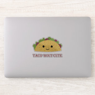 Adesivo Engraçado Taco sobre Cute Taco Pun e Cute Kawaii T