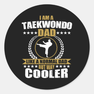 Adesivo Engraçado Tae Kwon Do Fighter Pai Taekwondo Para M