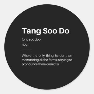 Adesivo Engraçado Tang Soo Do Definition Martits Karate S