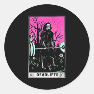 Adesivo Engraçado Tarot Card Deadlifos do Gym Workout Lido