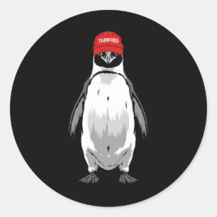 Adesivo Engraçado Tarrif Penguin Anti Trump