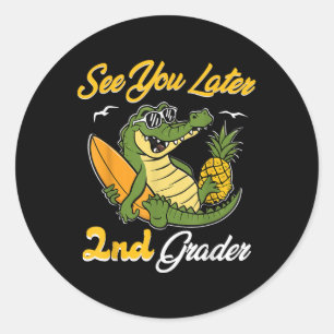 Adesivo Engraçado Te Ver Mais Tarde, Legal Crocodilo S